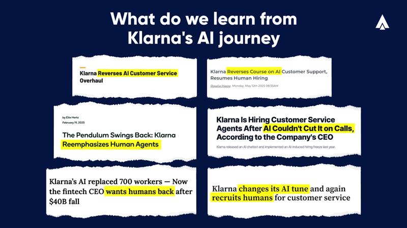 Klarna’s AI U-Turn