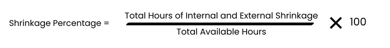 how to calculate call center shrinkage